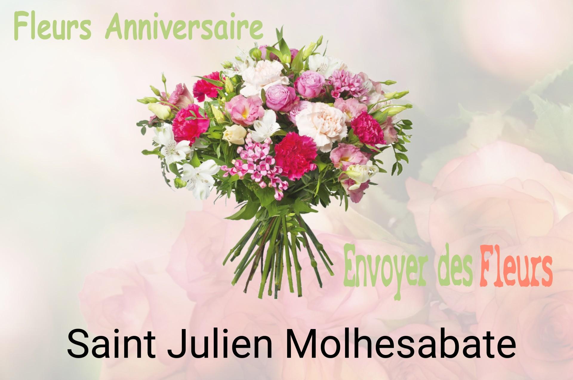 Bouquet de fleurs d’anniversaire livré à Saint-Julien-Molhesabate